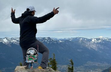 Sujit recently summiting Mailbox Peak in Washington State