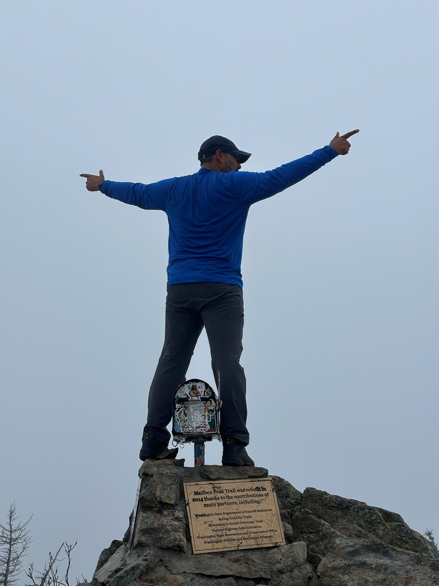Sujit on top of Mailbox 